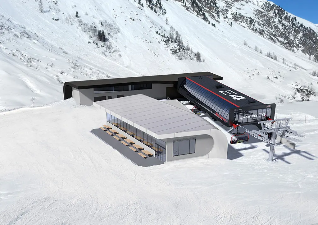 Dolna stacja Gampenbahn z restauracją (Ischgl)