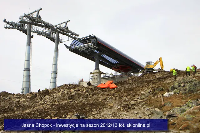 Górna stacja 15-osobowej gondoli