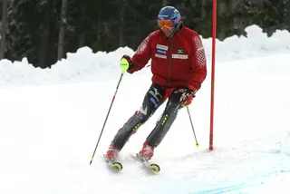 Ivica Kostelic: oglądanie trasy, zdjęcie 3