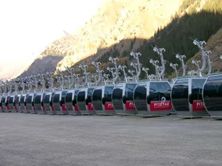 Pitztal parking przy dolnej stacji