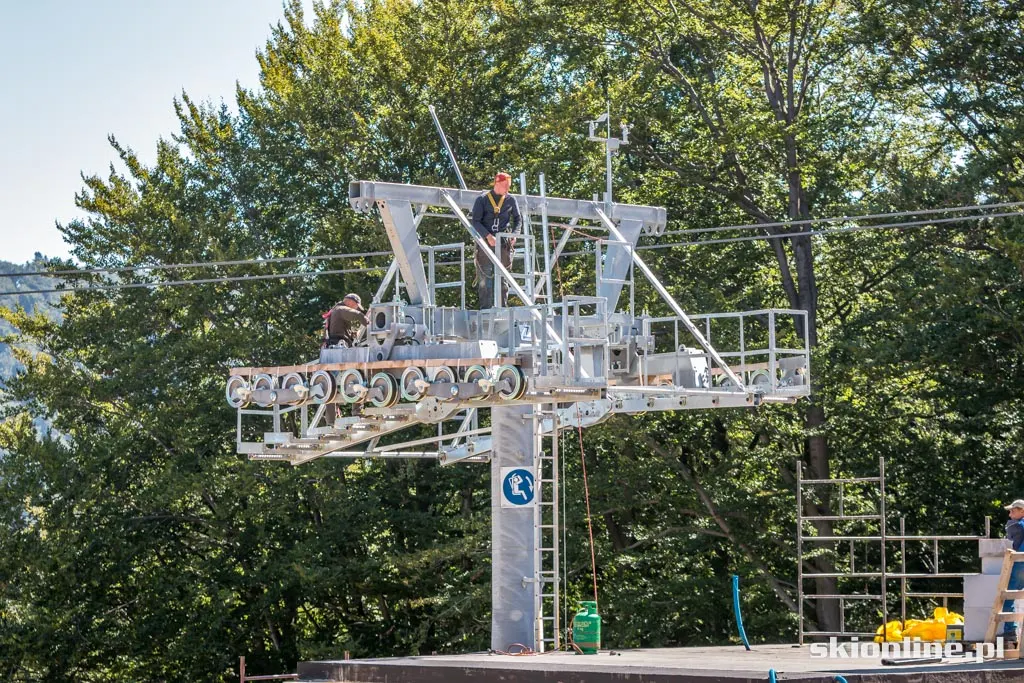 Czarny Groń: budowa 4-os. kolei, zdjęcie 3
