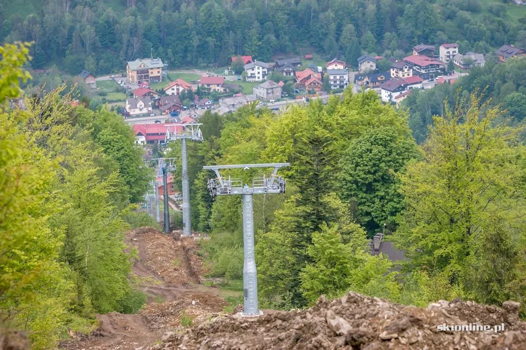 Zdjęcie 14 z galerii COS Szczyrk: budowa nowej 4-os. kolei (maj 2017)