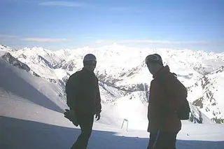 Widok z górnej stacji Eisjoch