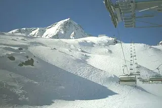 Schaufelspitze (3333m npm) i górna stacja kol.Eisgrat