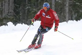 Ivica Kostelic: oglądanie trasy, zdjęcie 2