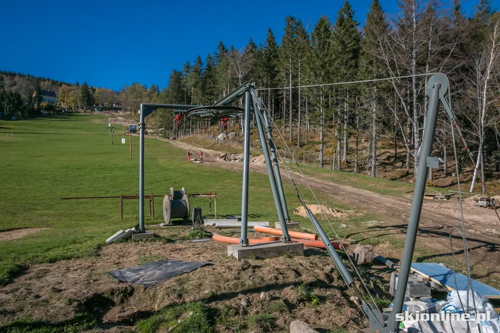 SN Pod Wangiem: budowa kolei krzesełkowej, zdjęcie 3