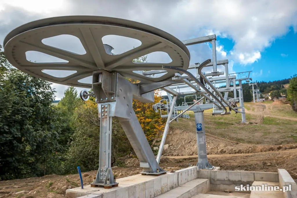 Ski Arena Zieleniec: budowa czerwonej kanapy, zdjęcie 19