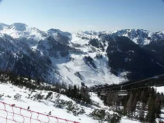 Widok na trasy nad Zauchensee