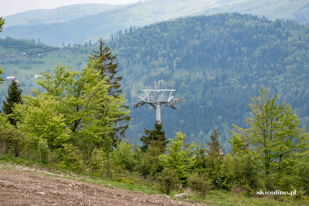 Zdjęcie 15 z galerii COS Szczyrk: budowa nowej 4-os. kolei (maj 2017)
