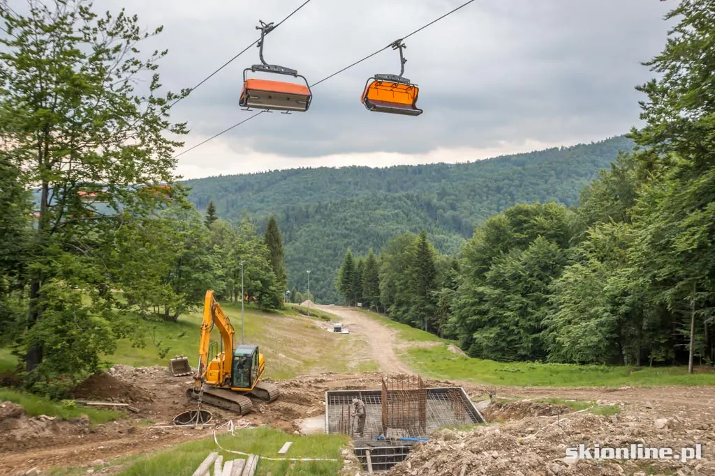 Czarny Groń: budowa 4-os. kolei, zdjęcie 18