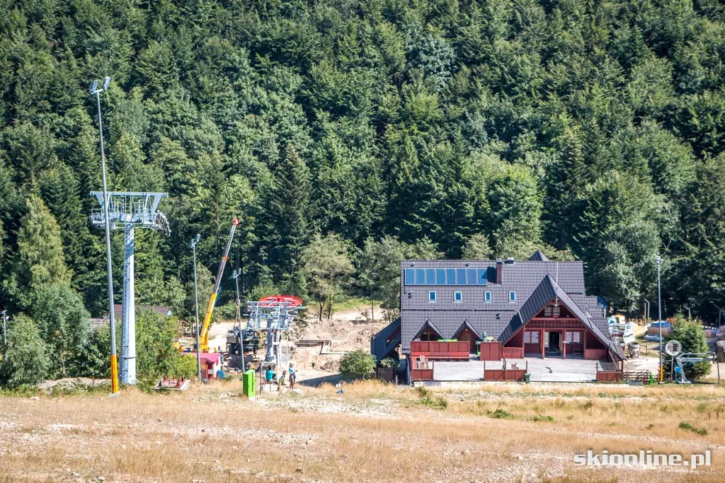 Czarny Groń: budowa 4-os. kolei, zdjęcie 17