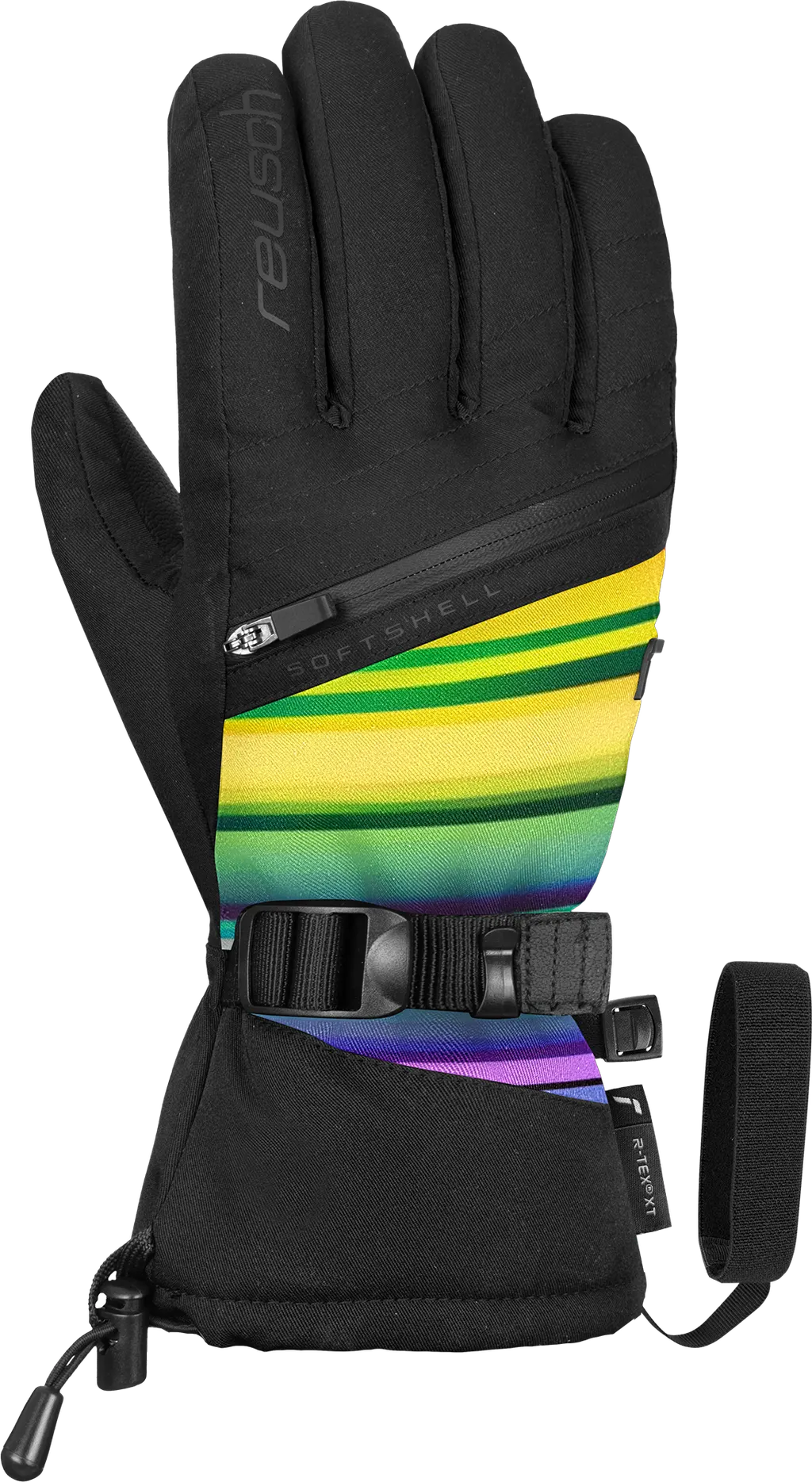 Reusch Demi R-TEX® XT, kolor Black-Multicolor-Lines