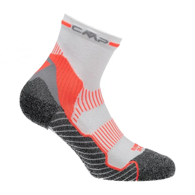 CMP Skarpety biegowe CMP Top MID (bianco-f.orange)