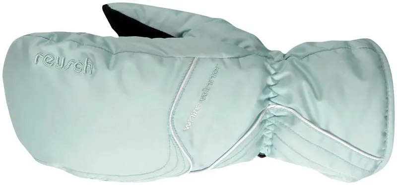 Reusch White Winner Zipper Mitten