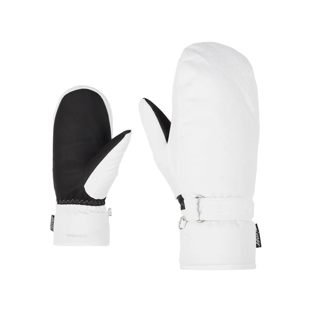 Ziener Kisari-Z AS® Mitten glove lady, kolor white