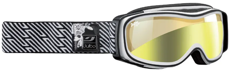Julbo Eclipse (Cat 1 to 3) White / Black + Light Gold Flash
