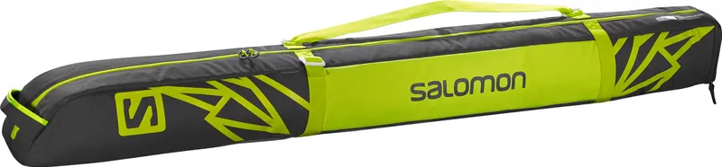 Salomon Extend 1PAIR Padded 165+20 Skibag Asphalt | Yuzu Yellow