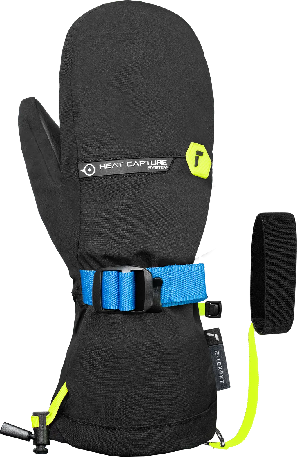 Reusch Karl R-TEX® XT Junior Mitten, kolor Black-Blue-Yellow
