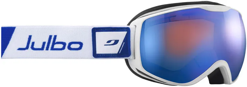 Julbo Ison DLX (Cat 2) White / Blue Orange Screen + Blue Flash