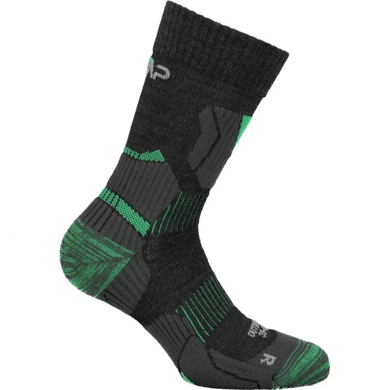 CMP Skarpety trekkingowe CMP Merinos MID (nero-aquamint)