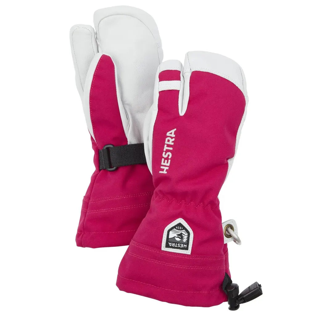 Hestra Army Leather Heli Ski Jr. 3-Finger