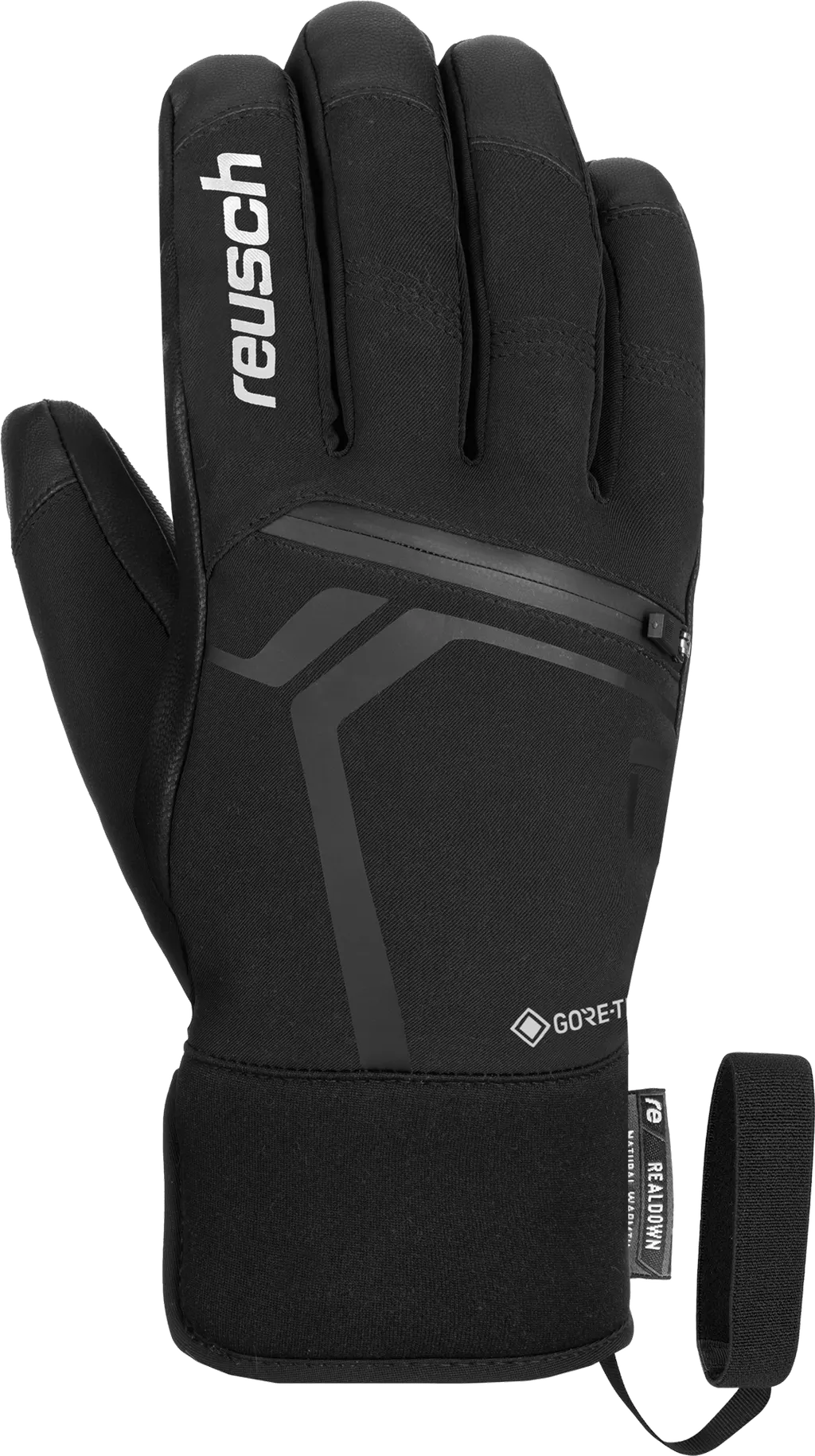 Reusch Down Spirit Gore-TEX® SC, kolor Black-Silver