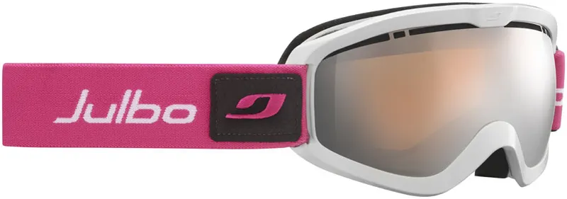 Julbo Vega (Cat 3) White / Pink Orange Screen + Silver Flash