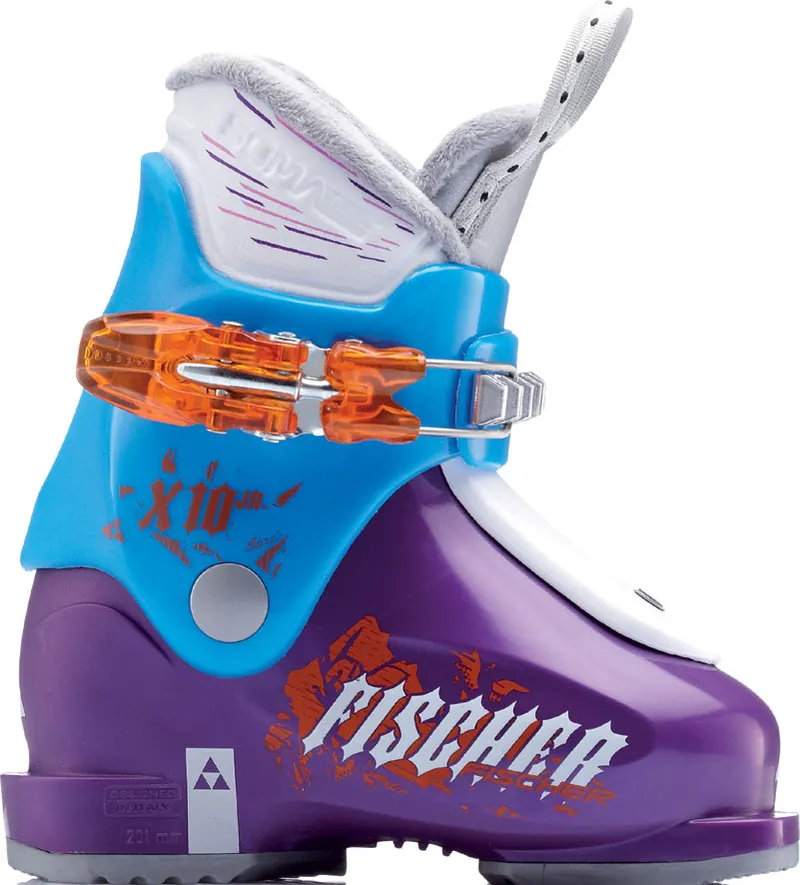 Fischer X JR 10 aubergine/skyblue