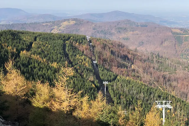 Trasa nowej kolei na Zbójnicką Kopę