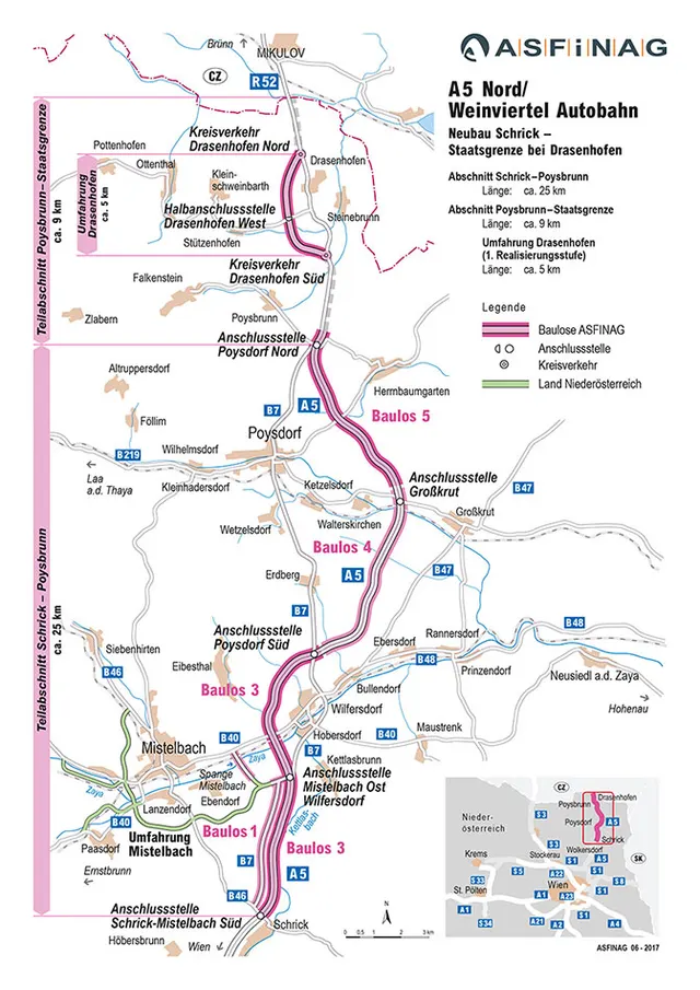 Nowy odcinek autostrady A5 - fot. ASFINAG