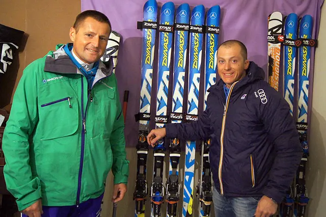 Marcin Szafrański i Massimiliano Blardone w Soelden