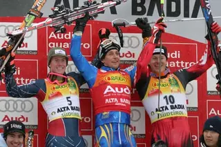 Ligety, Larsson, Kostelic fot. J.Ciszak/skionline.pl