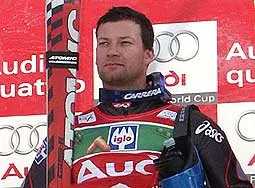 Eberharter na podium w Solden (fot. J.Ciszak)