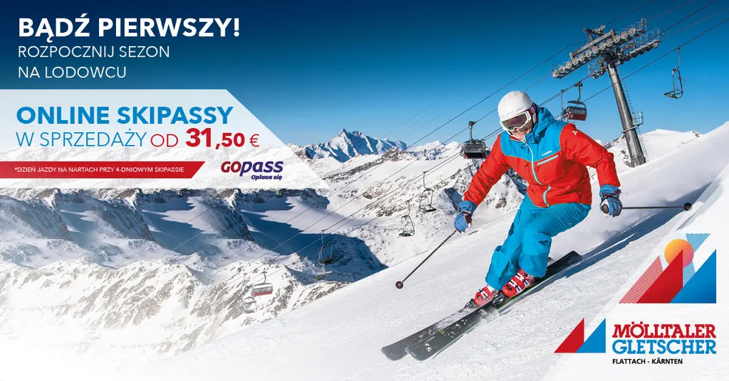 Sezon na lodowcu Mölltaler otwarty, a z nim specjalne ceny dla posiadaczy GOPASS