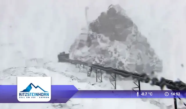 Kitzsteinhorn widok z kamery 6.11.2014