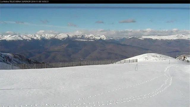 La Molina widok z kamery 6.11.2014