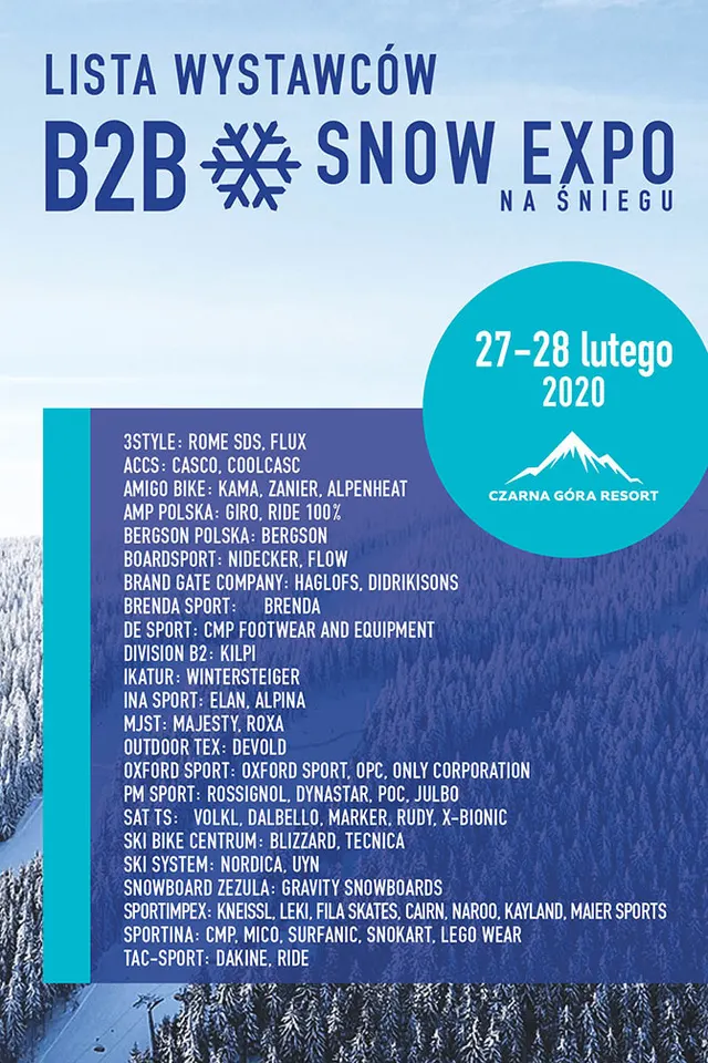 Targi B2B oraz darmowe testy nart i desek "SNOW EXPO na śniegu": Czarna Góra Resort