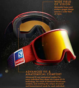 Kask i gogle Salomon dla bezpieczeństwa