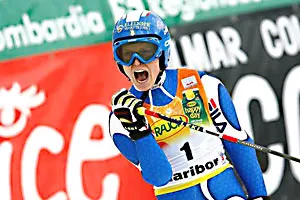 Manuela Moelgg na mecie giganta, fot. Rossignol
