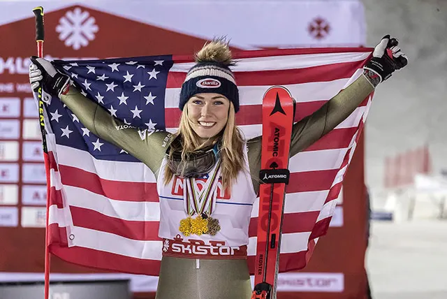 MIKAELA SHIFFRIN pierwsza zawodniczka z czterema tytułami zdobytymi pod rząd