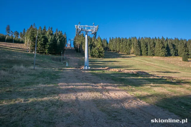 Zieleniec budowa kolei Skyway Express