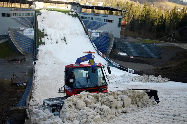 Podhalański śnieg na skoczni w Wiśle Malince