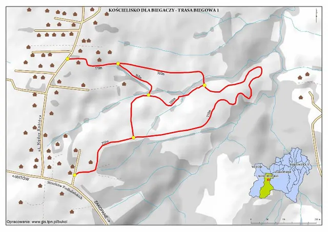 Mapa tras biegowych