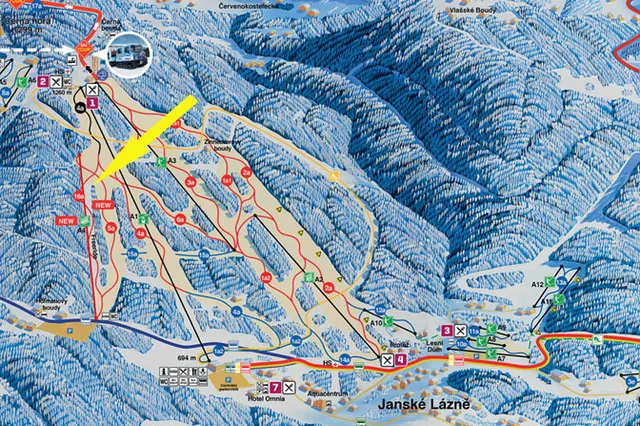 SkiResort Černá hora - Pec nowa kolej Hofmanky Express