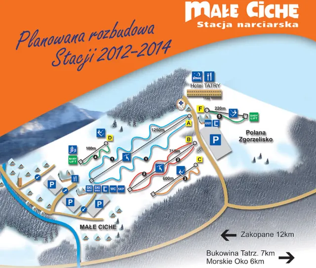 Małe Ciche - plan rozbudowy stacji