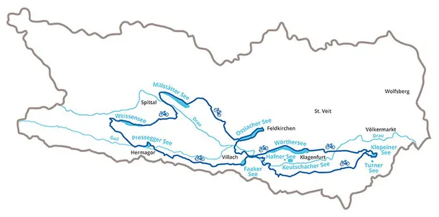 Mapa tras rowerowych