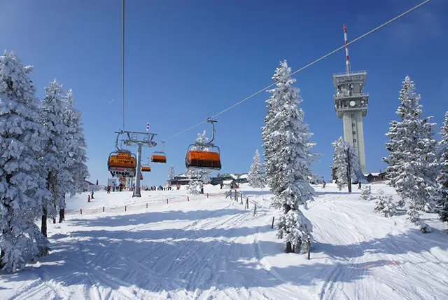 Skiareál Klínovec - Neklid - Boží Dar (Rudawy)