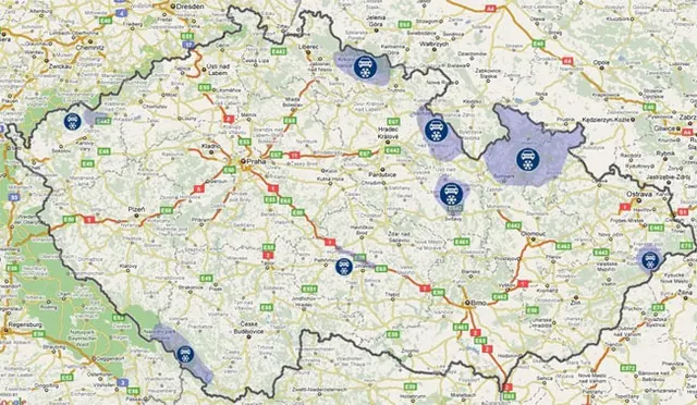 Do Czech na zimowych oponach
