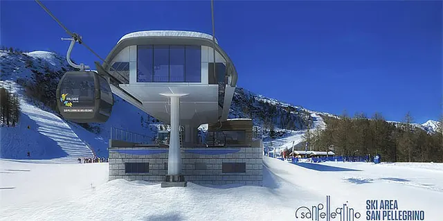 Nowa gondola w regionie Alpe Lusia - Passo San Pellegrino