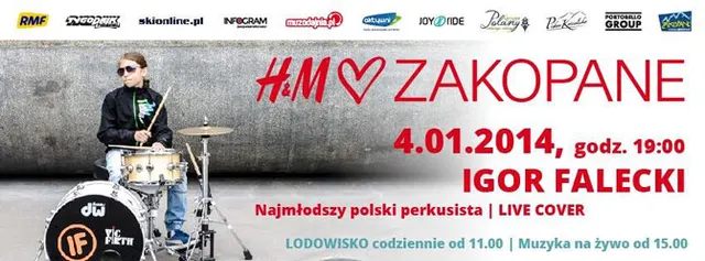 Występ najmłodszego polskiego perkusisty w Zakopanem